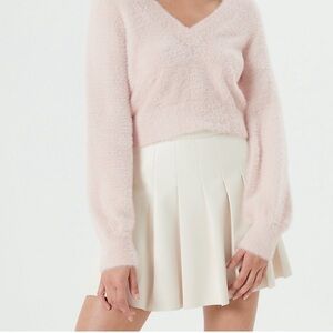 Aritzia Sunday Best Micro Pleated Leather Skirt